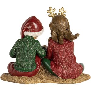 Clayre & Eef Декорация детская 14x9x11 см красный/зеленый