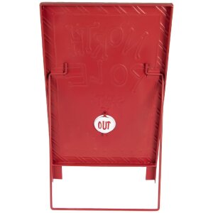 Clayre & Eef 6Y5801 Декоративная табличка стоячая 29x16x51 см белая/красная