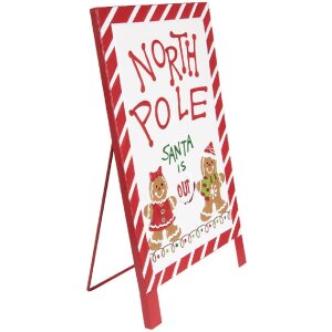 Clayre & Eef 6Y5801 Декоративная табличка стоячая 29x16x51 см белая/красная