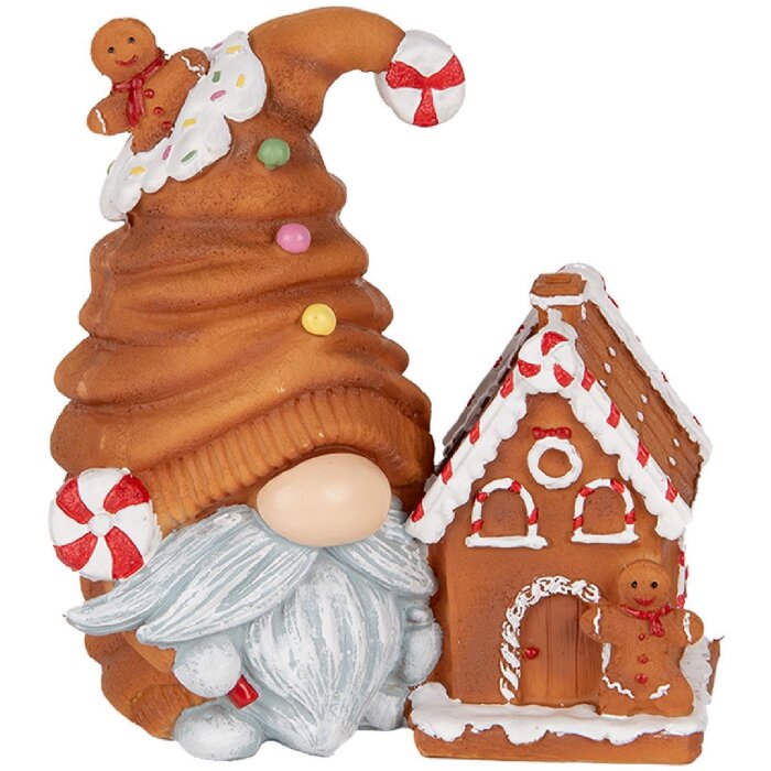 Clayre & Eef Декоративный гном с LED 14x9x15 см