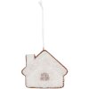 Clayre & Eef Декор "Дом" 9x1x8 см Белый