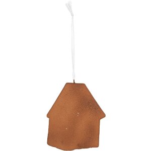 Clayre & Eef Декоративный подвес Дом 9x1x10 см Розовый