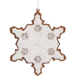 Clayre & Eef 6PR5351 Декоративная подвеска Снежинка...