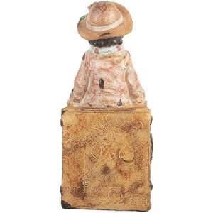 Clayre & Eef 6PR5556 Büchstütze 2er Set 19x10x22 cm Braun & Blau