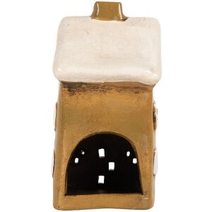 Clayre & Eef Декоративный домик 8x7x15 см коричнево-бежевый