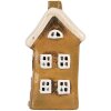 Clayre & Eef Декоративный домик 8x7x15 см коричнево-бежевый