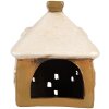 Clayre & Eef Декоративный домик 12x9x14 см коричнево-бежевый