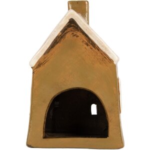 Clayre & Eef Декоративный домик 12x8x18 см коричневый/бежевый
