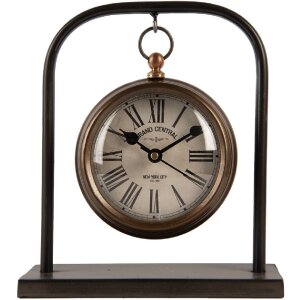 Clayre & Eef 6KL0836 Tischuhr 14x5x16 cm 1xAA Batterie