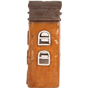 Clayre & Eef Декоративный домик 20x15x34 см Оранжево-Серый