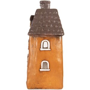 Clayre & Eef 6MG0126 Dekoration Haus 23x17x37 cm Orange Grau