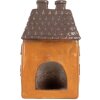 Clayre & Eef 6MG0126 Dekoration Haus 23x17x37 cm Orange Grau
