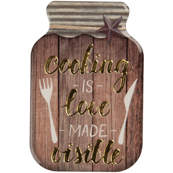 Clayre & Eef 66364 Magnet 5x1x8 cm Braun-Gold