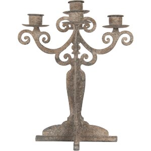 Clayre & Eef 6Y5819 Kerzenständer 21x21x26 cm...