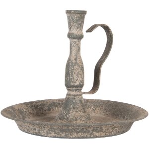 Clayre & Eef Подсвечник Ø23x19 см Серый