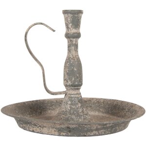 Clayre & Eef Подсвечник Ø23x19 см Серый