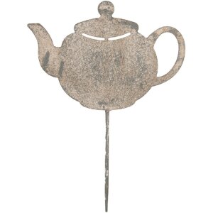 Clayre & Eef 6Y5831 Садовый штырь Чайник 26x1x35 см...