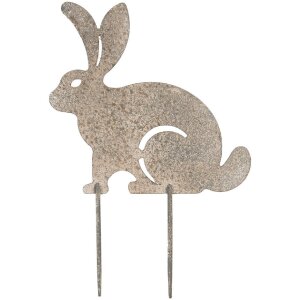 Clayre & Eef 6Y5833 Садовый кол Кролик 23x1x35 см
