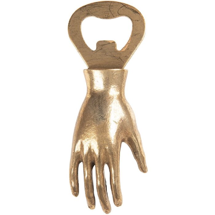 Clayre & Eef 6Y5888 Открывалка для бутылок 11x2x4 см золотая