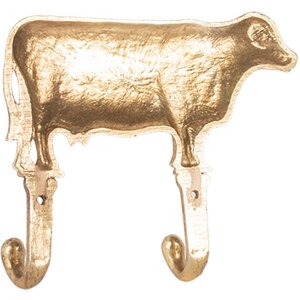 Clayre & Eef 6Y5895 Wandhaken 17x4x15 cm goldfarben