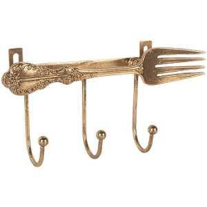 Clayre & Eef 6Y5897 Garderobe 18x4x9 cm Goldfarben