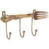 Clayre & Eef 6Y5897 Настенная вешалка 18x4x9 см золотого цвета
