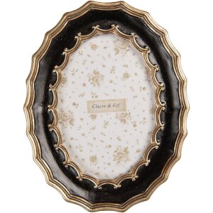 Clayre & Eef 2F1381 Fotorahmen 16x21 cm Schwarz 10x15 cm