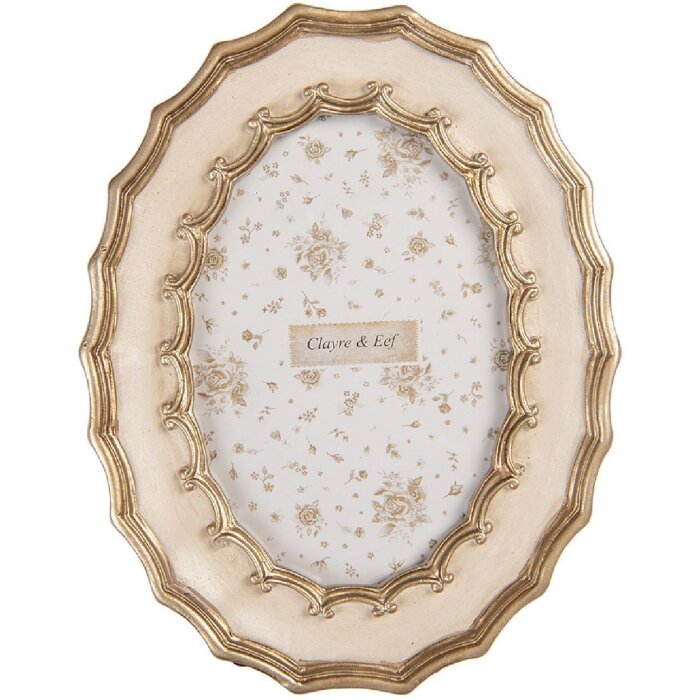 Clayre & Eef 2F1382 Фоторамка 16x21 см, 10x15 см, Белая