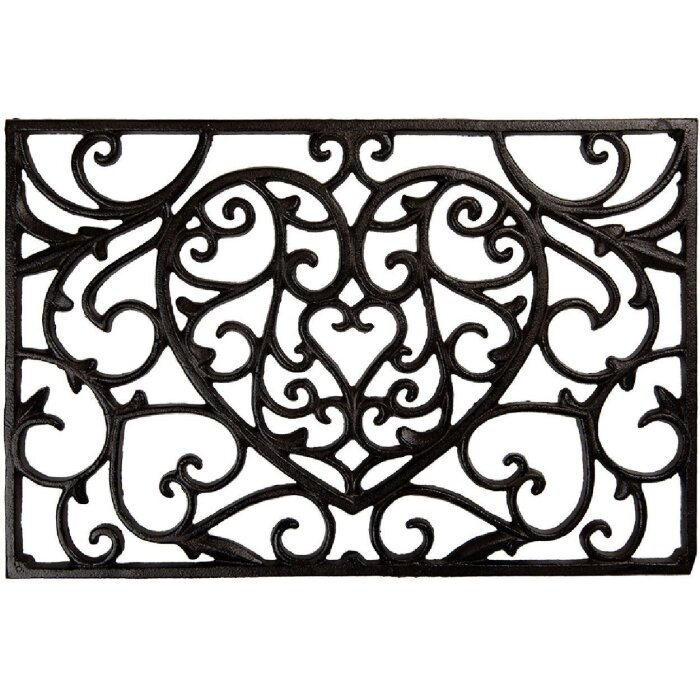 Clayre & Eef 5Y1290 Коврик для двери железный 59x39x2 см Drausen Braun