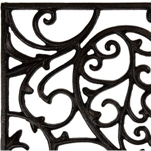 Clayre & Eef 5Y1290 Коврик для двери железный 59x39x2 см Drausen Braun