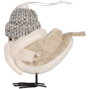 Clayre & Eef 66340 Декоративная птица 11x7x12 см