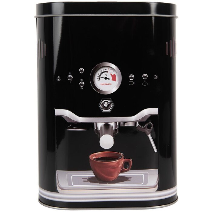 Clayre & Eef 6BL0189 Металлическая банка 14x8x19 см Черная