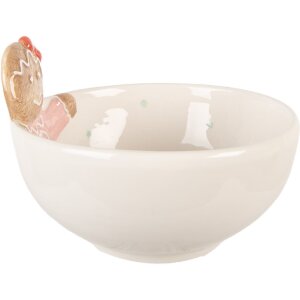 Clayre & Eef 6CE2216 Schale 18x17x12 cm Weiß...