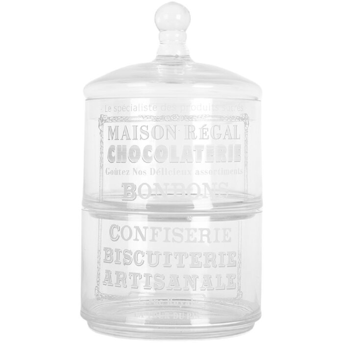 Clayre & Eef 6GL5209 Банка для хранения с крышкой 17x30 см