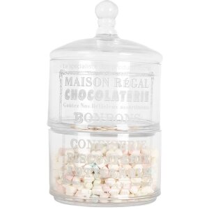 Clayre & Eef 6GL5209 Банка для хранения с крышкой 17x30 см