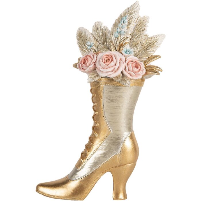 Clayre & Eef 6PR5638 Декоративный ботинок 14x7x22 см Золотой