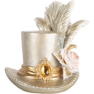 Clayre & Eef 6PR5639 Dekoration Hut Silberfarbig...