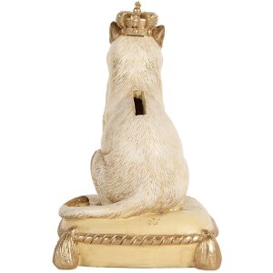 Clayre & Eef Копилка Cat 6PR5644 Кошка Бежевая 13x13x20 см