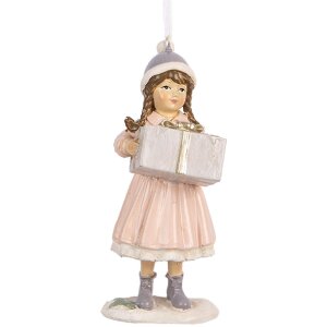 Clayre & Eef 6PR5654 Dekoration Hänger Kind Rosa...