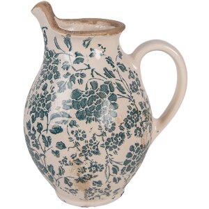 Clayre & Eef 6CE2237S Dekoration Kanne 16x12x19 cm...