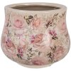 Clayre & Eef Кашпо 21x17 см Бежево-розовое