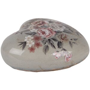 Clayre & Eef 6CE2242L Dekoration Herz 11x11x4 cm Grau...
