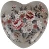Clayre & Eef 6CE2242L Dekoration Herz 11x11x4 cm Grau und Rosa