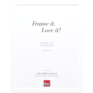 Effect Holz-Bilderrahmen Profil 43 mittelbreit Massivholz viele Farben wählbar