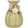 Clayre & Eef 6CE2316 Vase Ø 10x14 cm Grün und Rosa