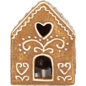 Clayre & Eef 6CE2330 Dekoration Haus mit LED 8x6x10...