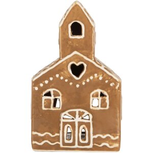 Clayre & Eef 6CE2335 Teelichthalter Haus 10x10x16 cm...