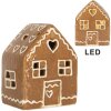 Clayre & Eef 6CE2337 Dekoration Haus mit LED 8x6x10 cm