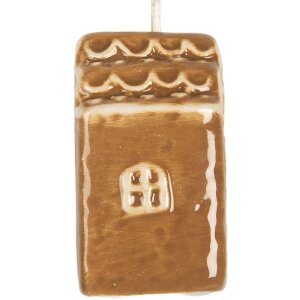 Clayre & Eef Декоративный подвес Дом 4x4x6 см, керамика