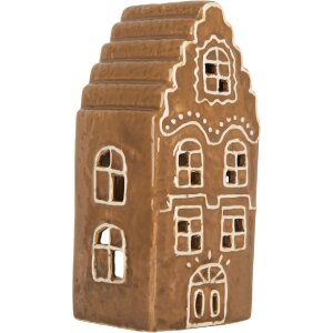 Clayre & Eef 6CE2341 Teelichthalter Haus 8x7x16 cm